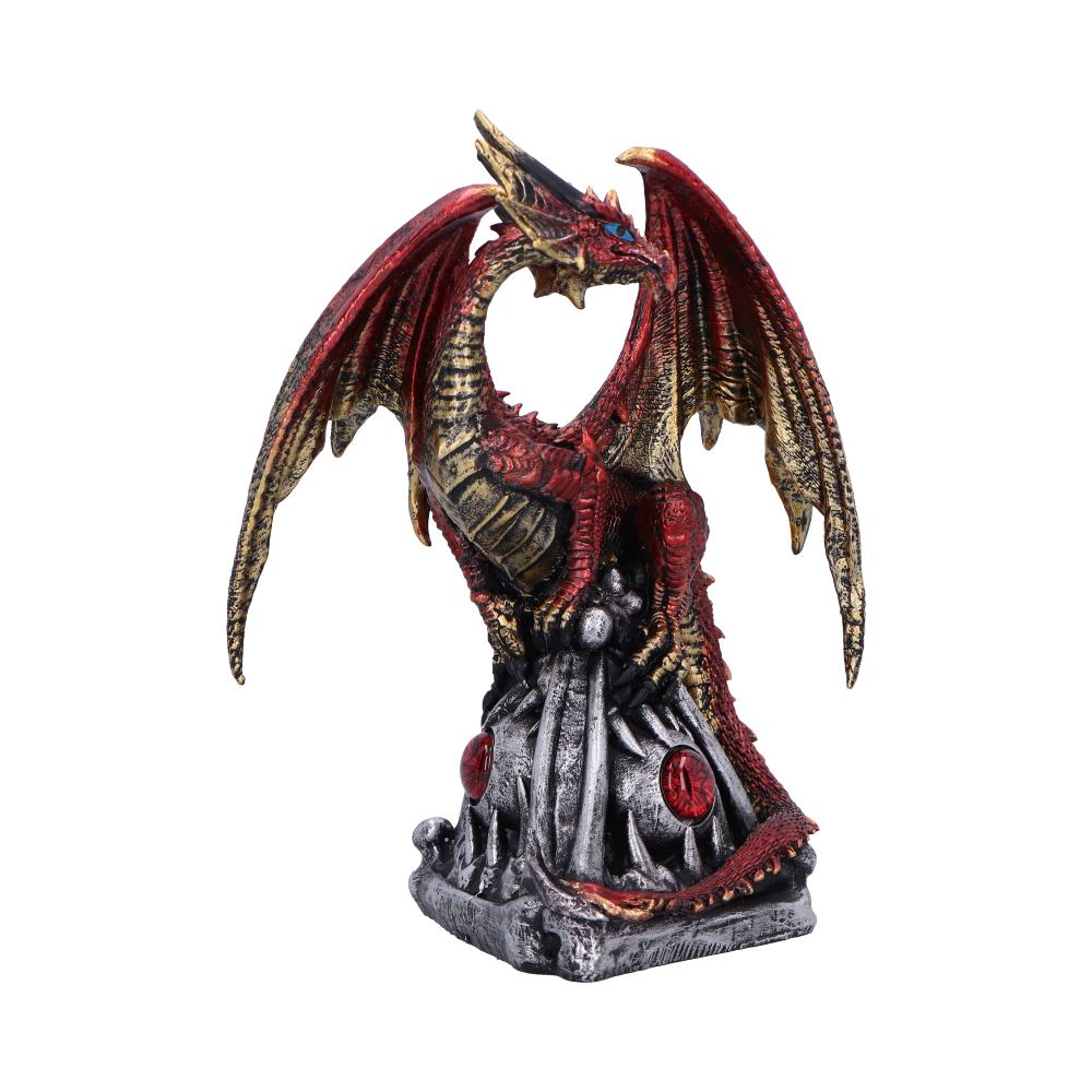 Guardians Gaze  The Fierce Flame Dragon Sentinel Figurine