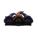 Trio of Mischief Witches Cats Figurine