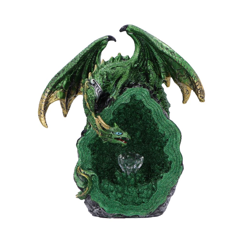 Emerald Overseer Dragon Decorative Resin Figurine