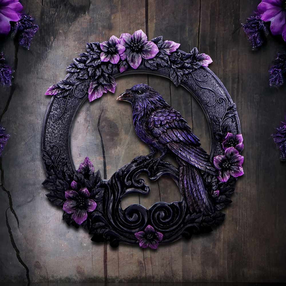 Watcher of the Veil Raven Wall Hanger