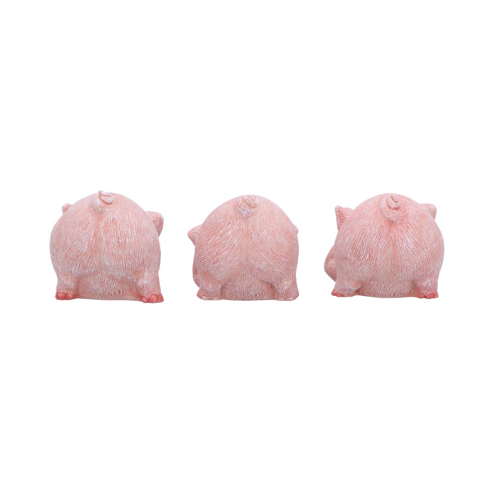 Three Wise Playful Pigs 5.2cm