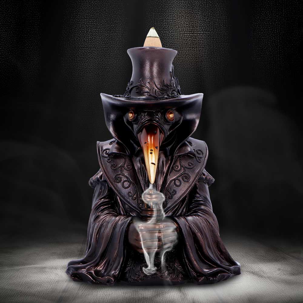 Miasma Plague Doctor Backflow Incense Burner 17.8cm
