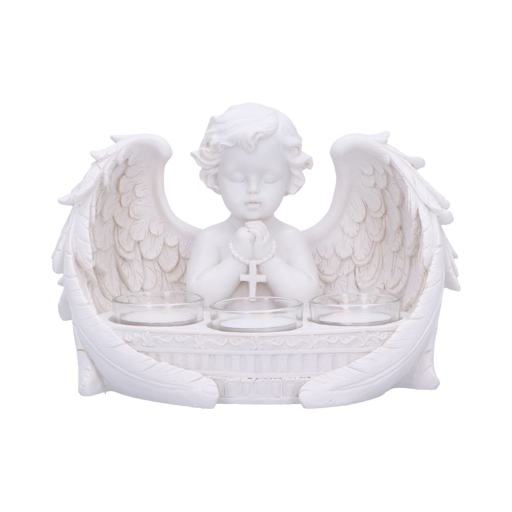 Prayers to Heaven Cherub Tea Light Holder 14.5cm