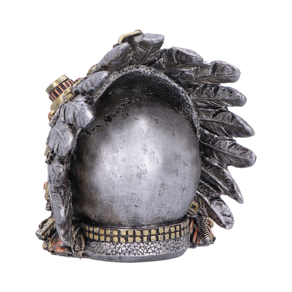 Steampunk Feather Skull 15.7cm