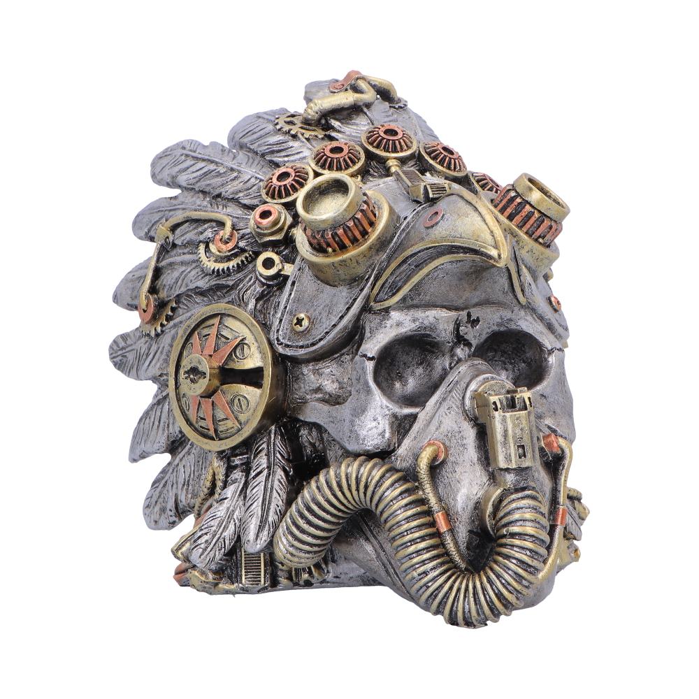 Steampunk Feather Skull 15.7cm