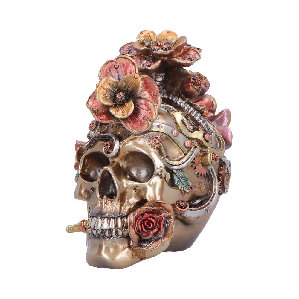 Clockwork Bloom Steampunk Skull 16cm