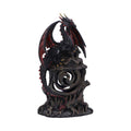 Light-up Red and Black Dragon Hollow Figurine 23.5cm