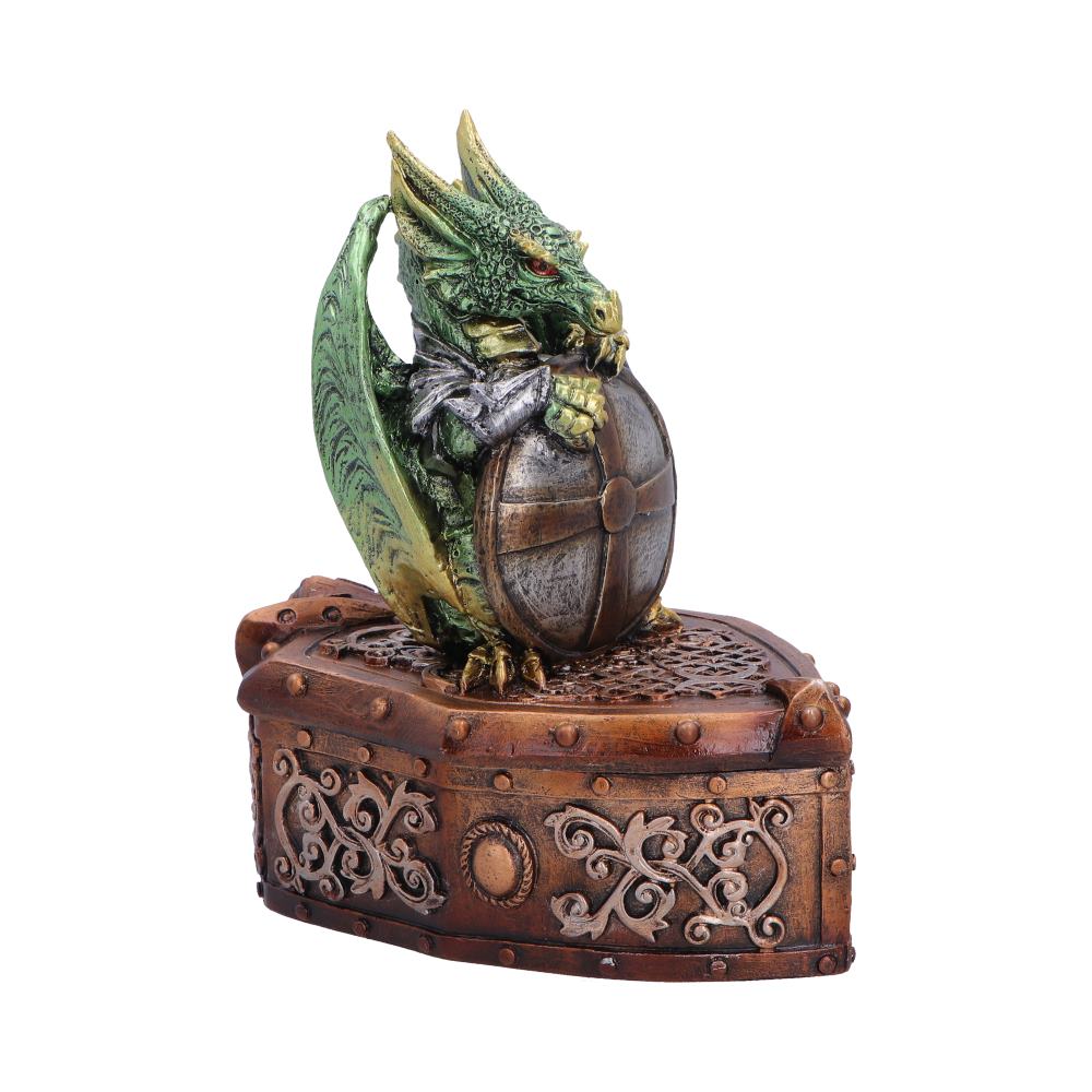Green Dragon Shield on Shield Box 13.4cm