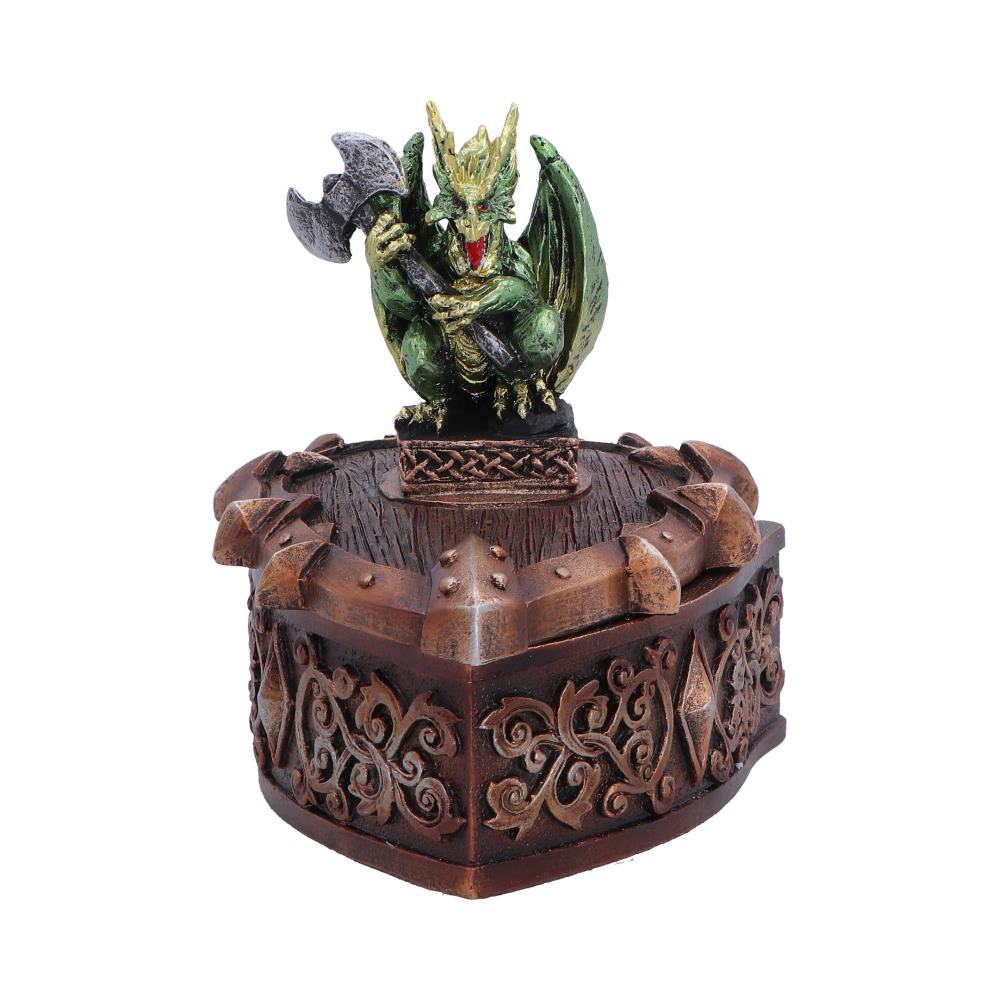 Green Dragon on Shield Box 10.5cm
