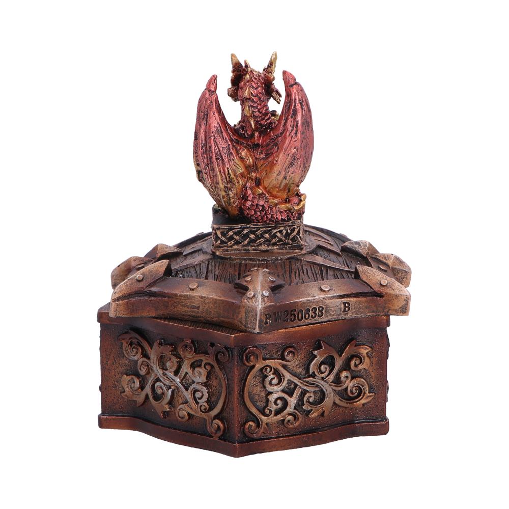 Red Dragon on Shield Box 10.5cm