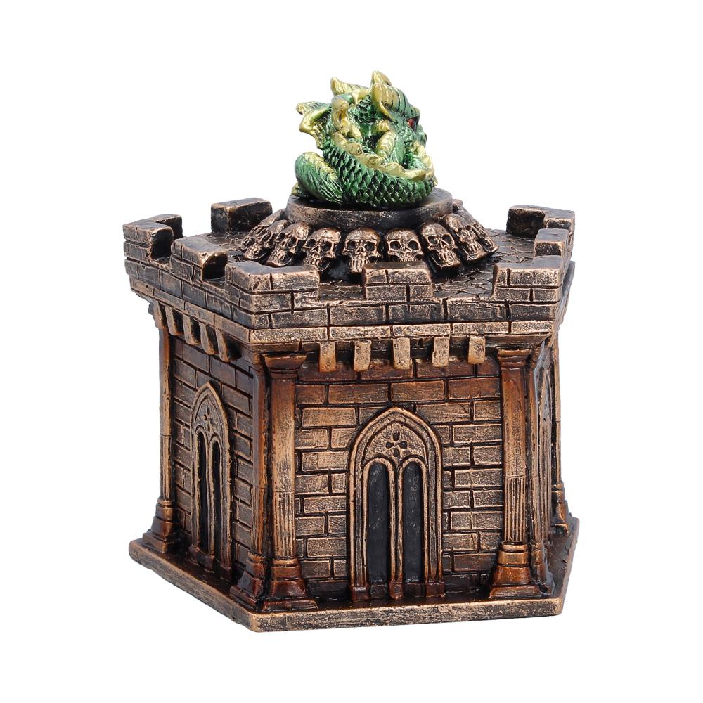 Green Dragon on Castle Crypt Box 12.5cm