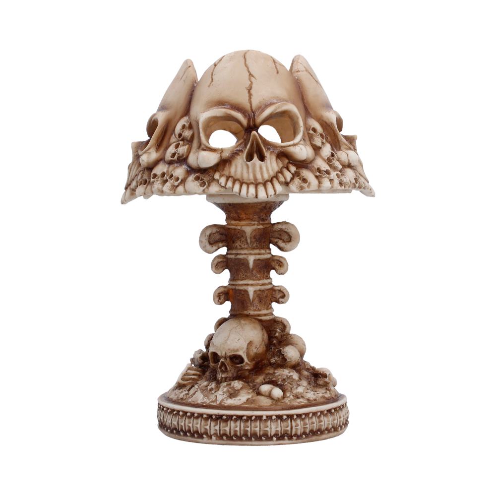 Gothic Skull Lamp Bone 22.6cm