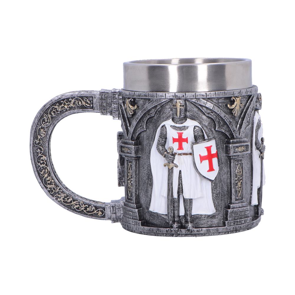Medieval White Knight Tankard (Small) 11.9cm