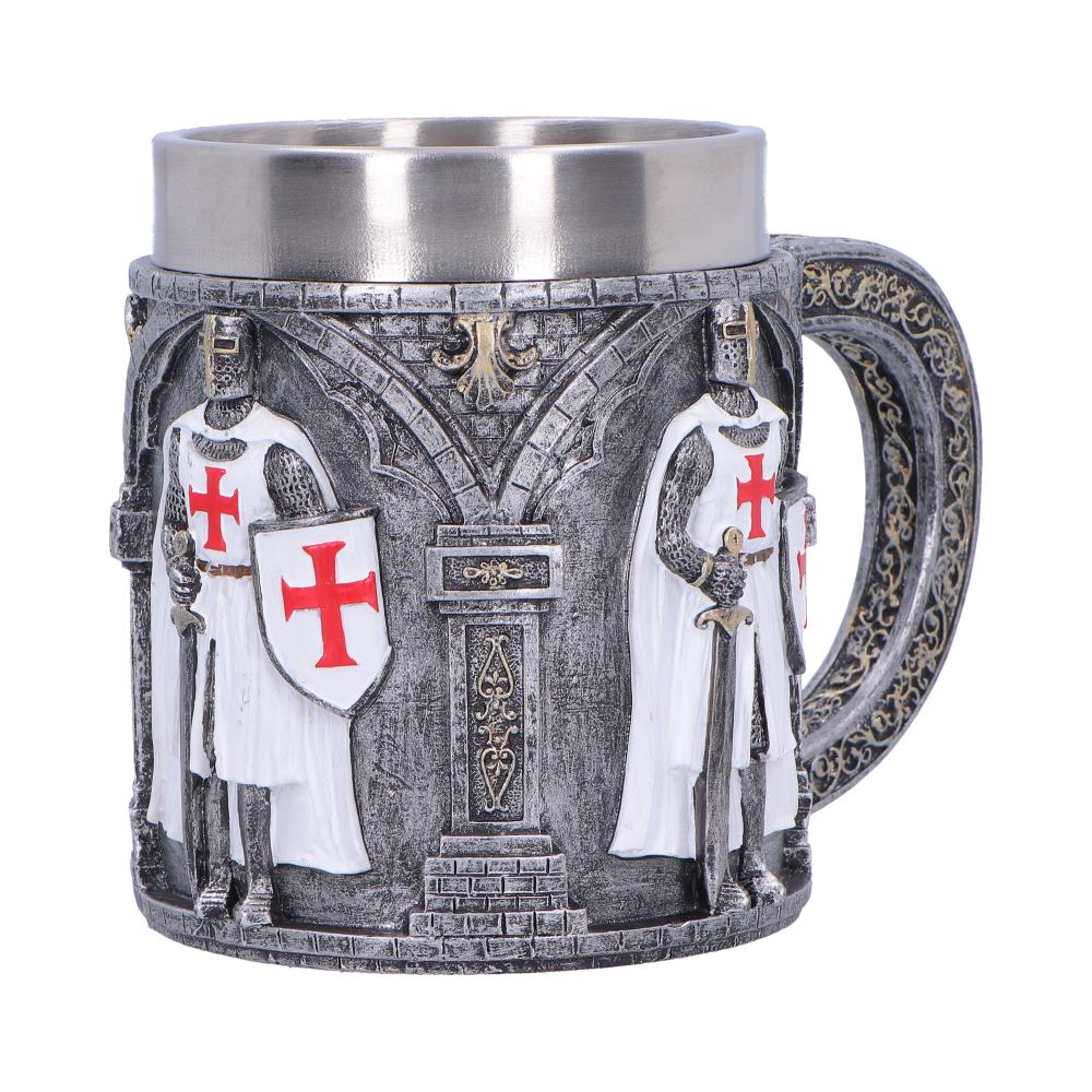 Medieval White Knight Tankard (Small) 11.9cm