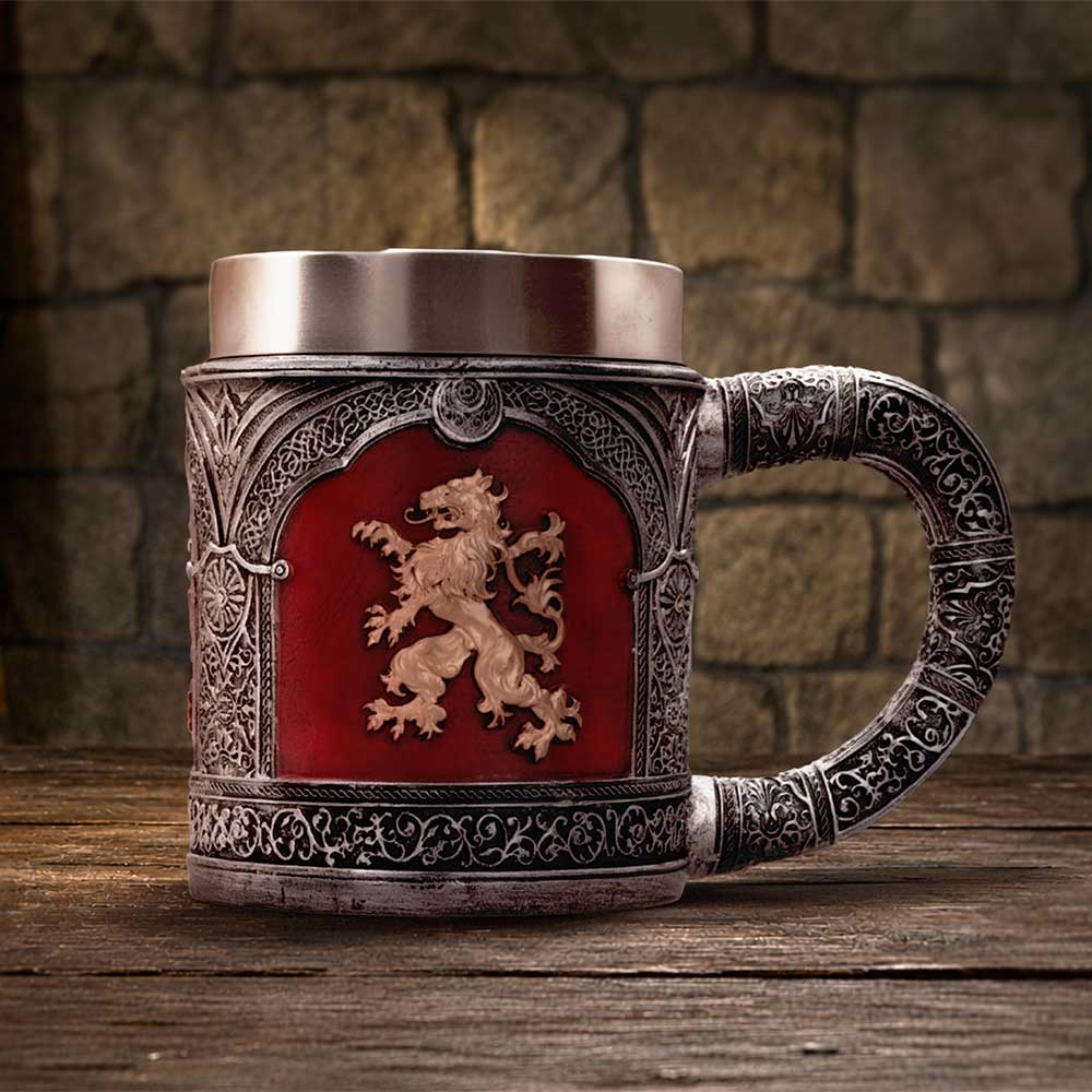 Heraldic Lion Medieval Tankard 11.7cm