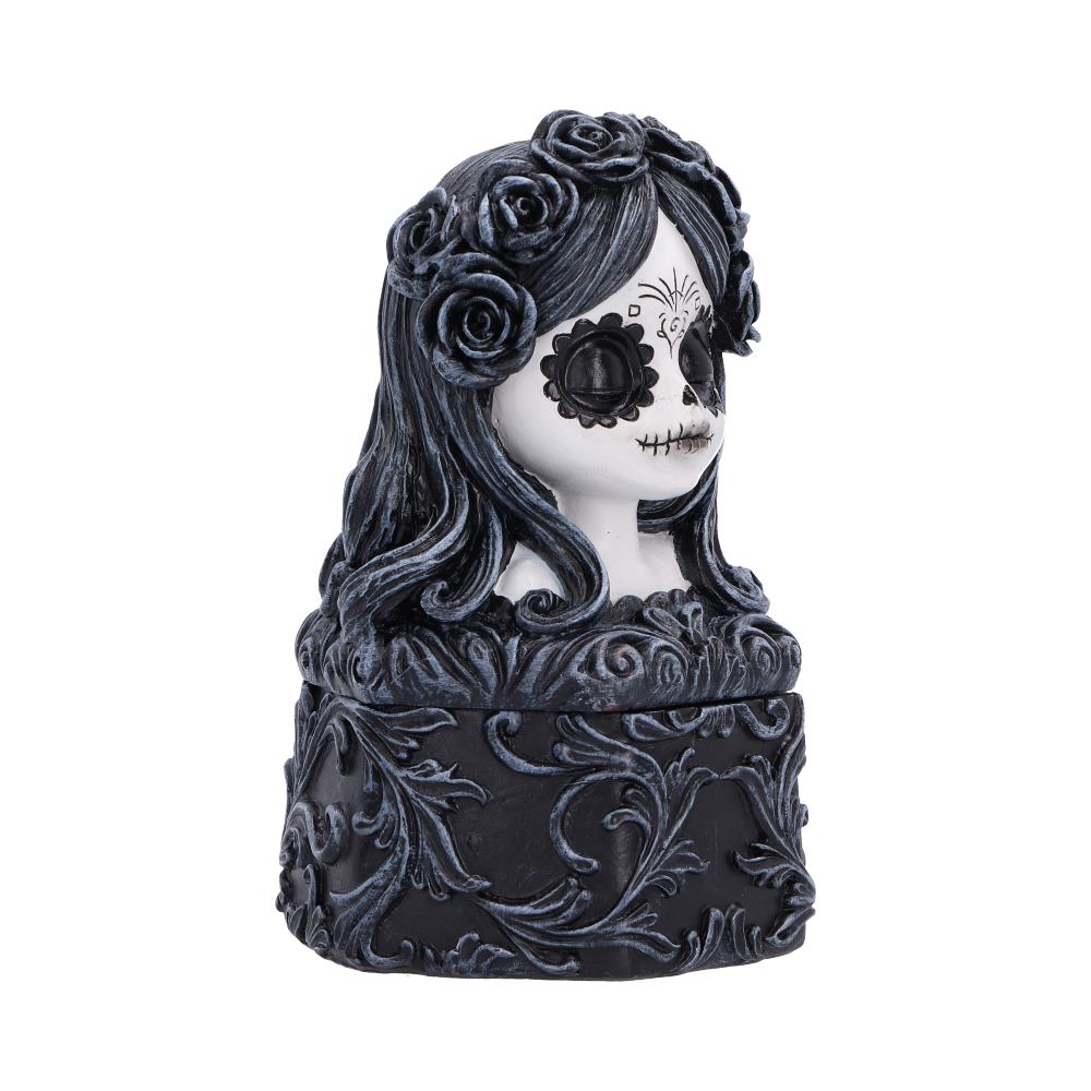 Flor De Muerte Day of the Dead Trinket Box 12.4cm