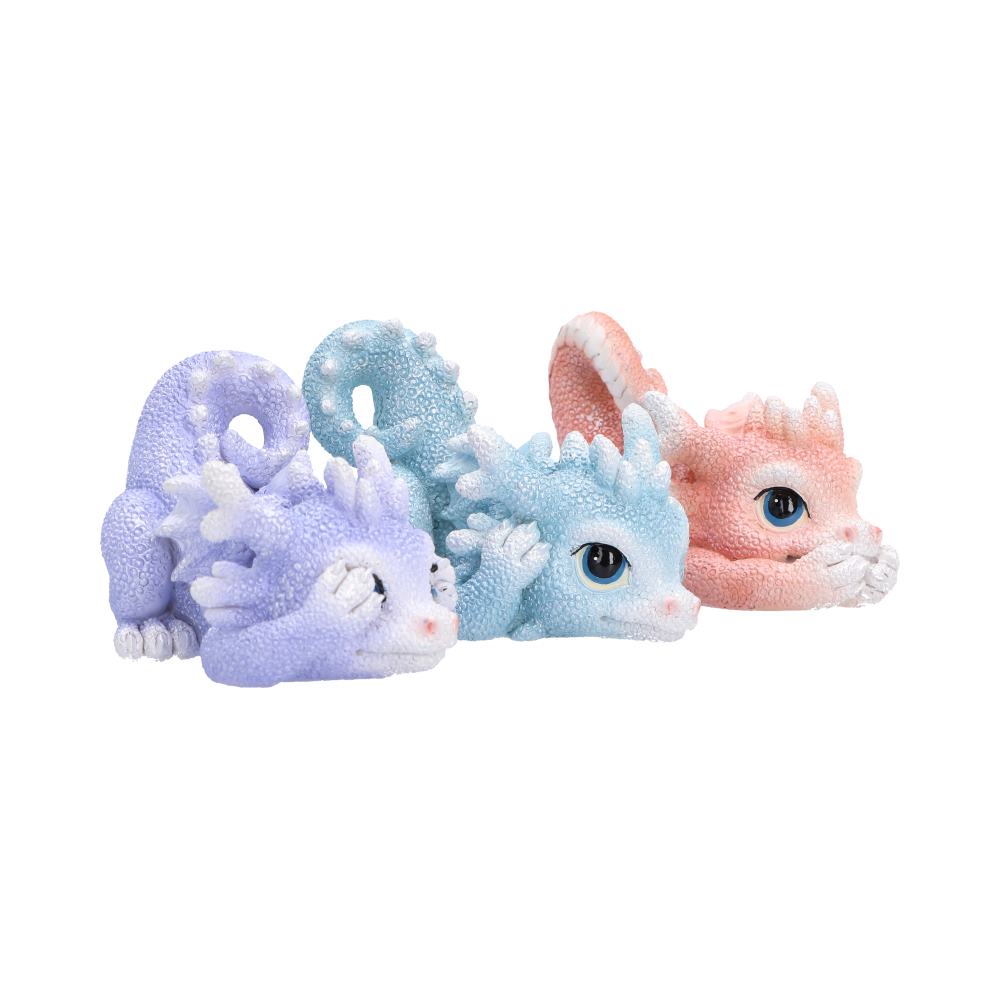 Three Wise Coralscale Dragonlings Figurines 5.8cm