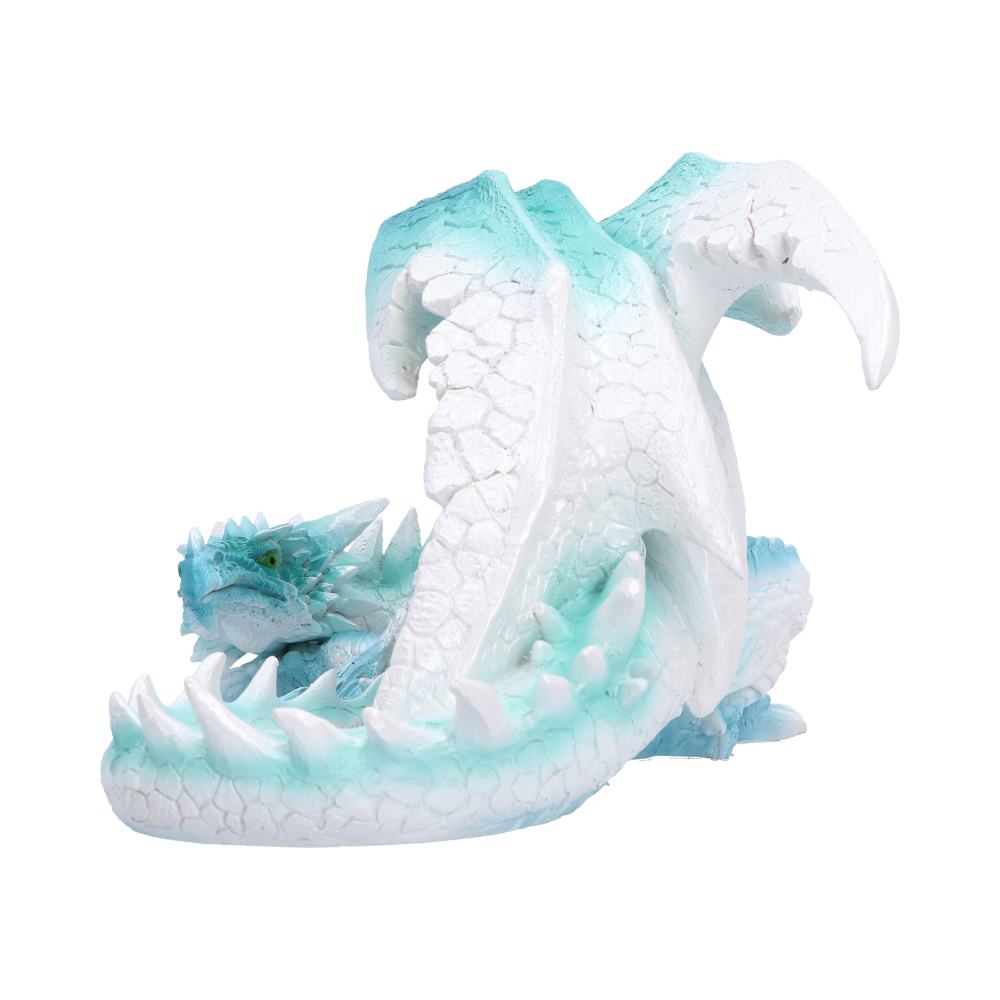 Lying Ice Dragon Figurine 16.2cm