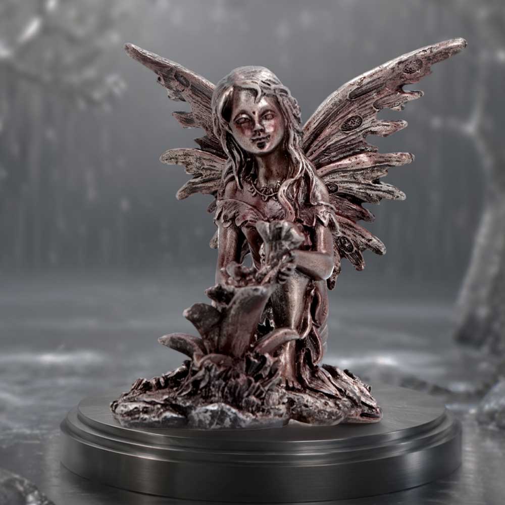 Fairy Sitting With Flower Figurine 9.8cm