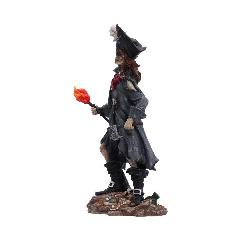 Skeletal Pirate Captain Figurine 24.2cm.