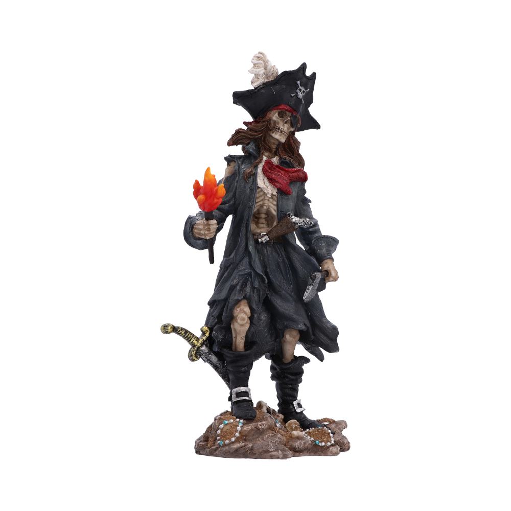 Skeletal Pirate Captain Figurine 24.2cm.