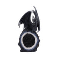 Black Dragon on Geode Figurine 22.6cm