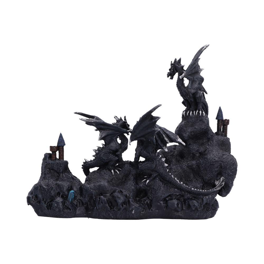 Guardian Dragons on Geode 22.5cm