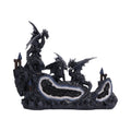 Guardian Dragons on Geode 22.5cm
